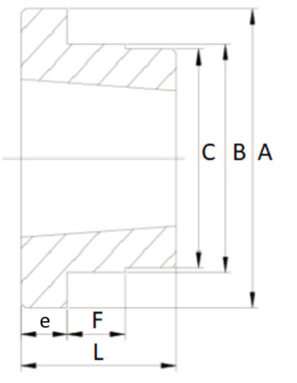 Ступица приварная (PHH WH12) TB-1210, EMT | ЕМТ