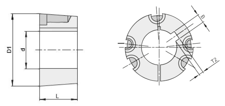 Втулка тапербуш 4030-90 мм, EMT | ЕМТ