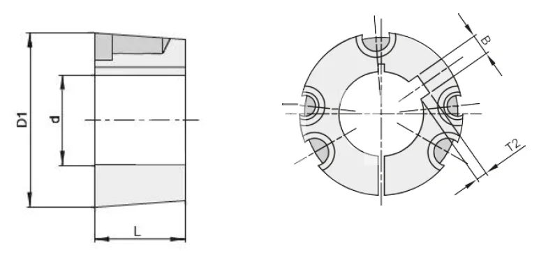Втулка тапербуш 3525-35 мм, EMT | ЕМТ
