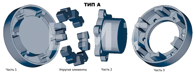Полумуфта N-EUPEX 140 под расточку часть 3, EMT | ЕМТ