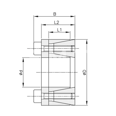 Втулка зажимная BK 45 (RCK 45) 25x47 (KLHH025), EMT | ЕМТ