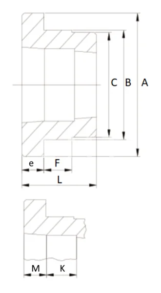 Ступица приварная (PHH WH40-2) TB-4040, EMT | ЕМТ