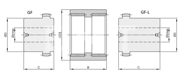 Зубчатая полумуфта GF-24-L с длинной ступицей, EMT | ЕМТ