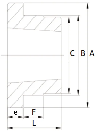 Ступица приварная (PHH WH12) TB-1210, EMT | ЕМТ