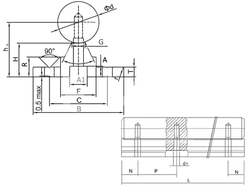Вал прецизионный хромированный с опорой SBR20, 4010 мм, EMT | ЕМТ