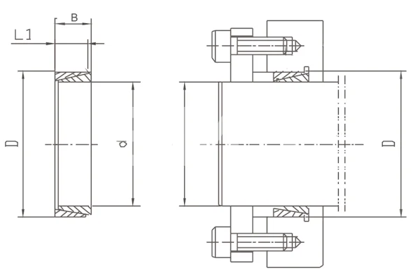 Втулка зажимная BK 50 (RCK 50) 130x148 (KLNN130), EMT | ЕМТ