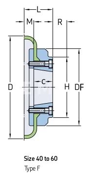 Торообразная полумуфта FLEX F50 F-TB 1210 (PHE F50FTBFLG), EMT | ЕМТ