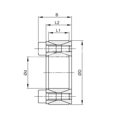 Втулка зажимная BK 40 (RCK 40) 35x60 (KLGG035), EMT | ЕМТ